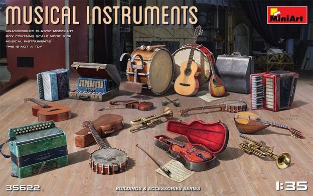 1/35 Музыкальные инструменты (MiniArt 35622), сборные пластиковые