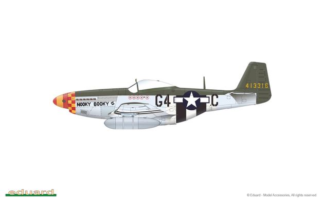 1/48 P-51D-5 Mustang американский истребитель, серия Weekend Edition (Eduard 84172), сборная модель