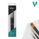 Набор кистей: 3/0, 1 круглые с треугольной ручкой и 4 плоская, синтетика (Vallejo Brush Starter Set B03990)