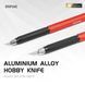 Нож модельный алюминиевый под широкие лезвия + 20 запасных лезвий (DSPIAE AT-DK Aluminum Alloy Hobby Craft Knife)