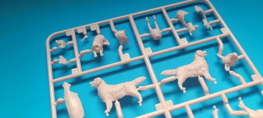 1/35 Набір свійських тварин, збірні пластикові (Tamiya 35385 Livestock Set)