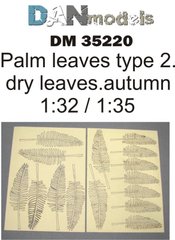 1/32-1/35 Пальмовые листья желтые, 15 штук (DANmodels DM 35220)