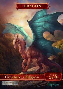 Dragon #7 Token Magic: the Gathering (Токен) GnD Cards