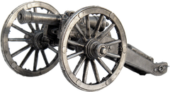 54 мм 6-фунтовая пушка пешей и конной артиллерии. Россия, 1-я четв. 19 века, оловянная миниатюра (EK Castings AR08)