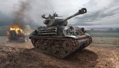 1/35 M4A3E8 Sherman "FURY" тот самый (Italeri 6529) сборная модель