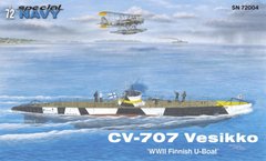 1/72 CV 707 Vesikko (прототип U-Boot type II) финская подводная лодка (Special Navy SN-72004), сборная модель