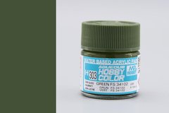 Зелена FS34102, акрилова фарба Hobby Color, 10 мл (Gunze Sangyo Mr. Hobby H303 Green FS34102)