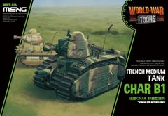Танк Char B1, зборка без клею, Meng World War Toons WWT016