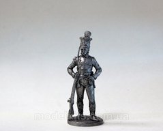 54 мм Унтер-офицер королевского лейб-егерского корпуса, Дания, 1806-14 гг., оловянная миниатюра (EK Castings NAP-49)