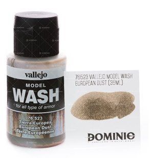 Model Wash EUROPEAN DUST (Vallejo 76523) Смывка акриловая, 35 мл