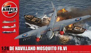 1/24 De Havilland Mosquito FB.VI британский самолет (Airfix 25001A) сборная модель