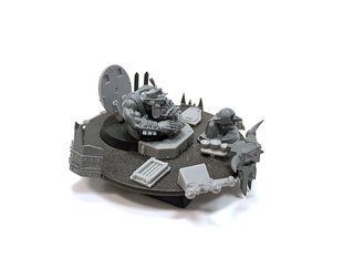 Виньетка "Ork Tank Kommander", миниатюра Warhammer 40k, пластиковая (Games Workshop)
