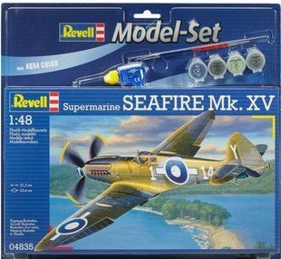 1/48 Supermarine Seafire Mk. XV + клей + краска + кисточка (Revell 64835)
