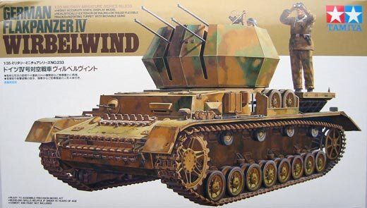 1/35 Flakpanzer IV Wirbelwind германская ЗСУ (Tamiya 35233) сборная модель