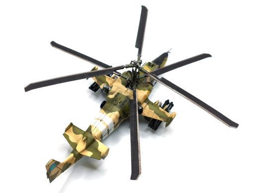 1/72 Камов Ка-50 трофейный украинский вертолет, готовая модель авторской работы