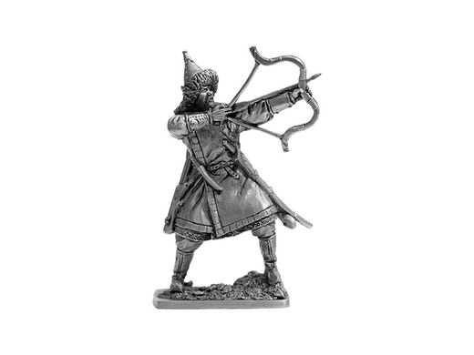 54 мм Монгольский лучник, 13 век (EK Castings Horde02), коллекционная оловянная миниатюра