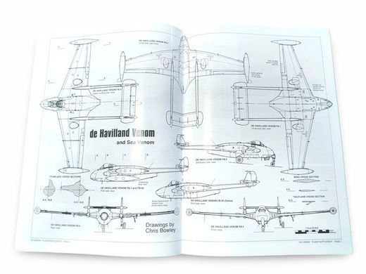 Монографія "De Havilland Venom. Warpaint Series 44" by W. A. Harrison (англійською мовою)