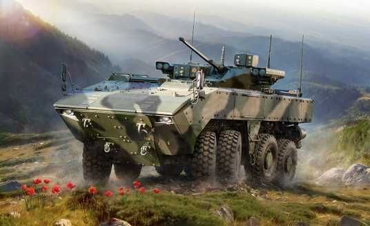 Zvezda 3696 Bumerang russian 8x8 armored personnel carrier 1:35