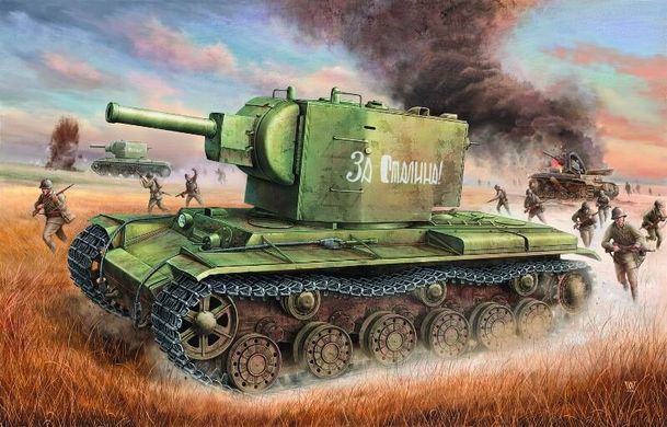1/35 КВ-2 радянський важкий танк (Trumpeter 00312), збірна модель