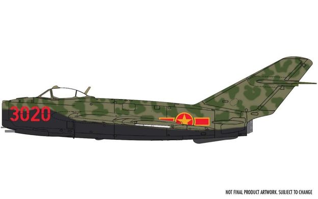 1/72 МІГ-17Ф радянський винищувач чи його китайська версія Shenyang J-5 (Airfix 03091) збірна модель
