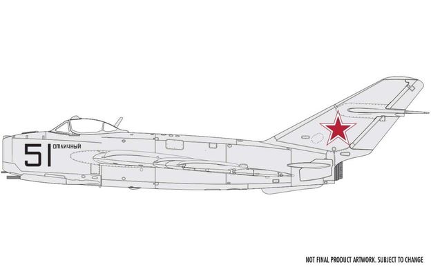 1/72 МиГ-17Ф советский истребитель или его китайская версия Shenyang J-5 (Airfix 03091) сборная модель