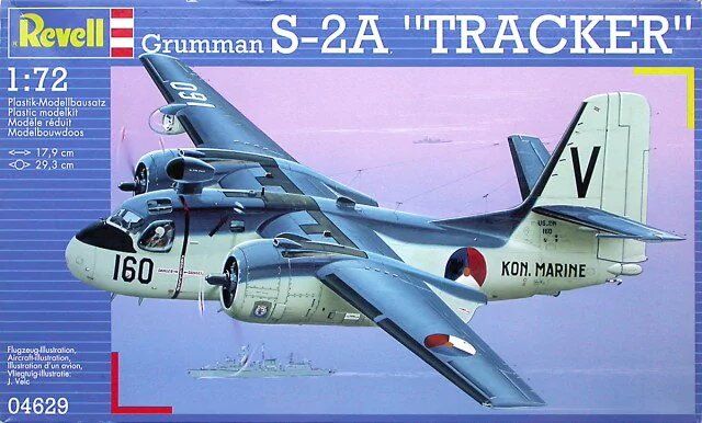 1/72 Grumman S-2A Tracker палубный противолодочный самолет (Revell 04629) сборная модель
