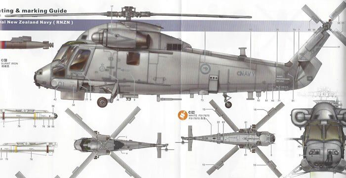 1/48 Kaman SH-2G Super Seasprite многоцелевой вертолет (Kitty Hawk 80126) сборная модель