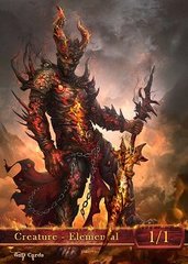 Elemental Red #9 Token Magic: the Gathering (Токен) GnD Cards