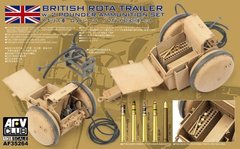 AFV Club AF35264 British Rota Trailer with 2 pounder Ammunition Set 1/35 Сборная модель британского прицепа обслуживания с боекомплектом для 2-фунтовой пушки