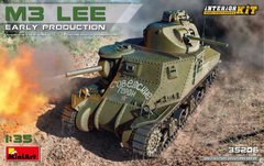 1/35 M3 Lee ранний тип, американский танк, модель с интерьером (MiniArt 35206), сборная модель