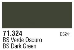 Vallejo Model Air 71324 Зеленый темный BS241 (BS Dark Green) 17 мл