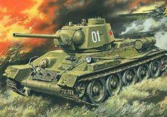 1/72 Т-34/76 зразка 1943 року, радянський середній танк (UniModels UM 326), збірна модель