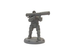 30mm Heavy Flak Grenadier, миниатюра DUST Tactics, пластиковая неокрашенная