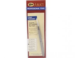 Пінцет прямий гострий, ручка з насічками (Amati Modellismo 7371/20)