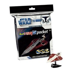 1/80 Star Wars Jedi Starfighter, серія Easy Kit" зборка без клею, кольоровий пластик (Revell 06731), збірна модель