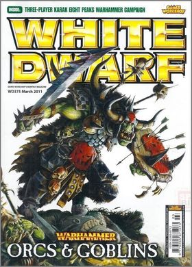 Журнал "White Dwarf" WD375 3/2011 March. Журнал от Games Workshop про Warhammer (на английском языке)