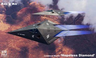 1/72&nbsp;Lockheed Martin "Hopeless Diamond" концепт літака-невидимки&nbsp;(MikroMir 72-031), збірна модель