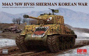 1/35 Танк M4A3 76W HVSS Sherman, война в Корее (Rye Field Model RM5049), сборная модель