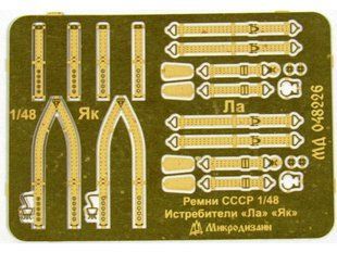 1/48 Привязные ремни для самолетов СССР Второй мировой, фототравленные (Микродизайн МД-048226)