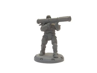 30mm Heavy Flak Grenadier, мініатюра DUST Tactics, пластикова нефарбована