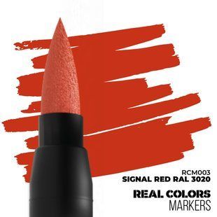 Маркер Signal Red RAL3020, серія AK Interactive Real Colors Markers, акрилові (RCM003)