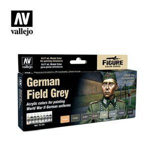 Набор красок "German Field Grey", 8 штук по 17 мл (Vallejo 70181), акрил Model Color