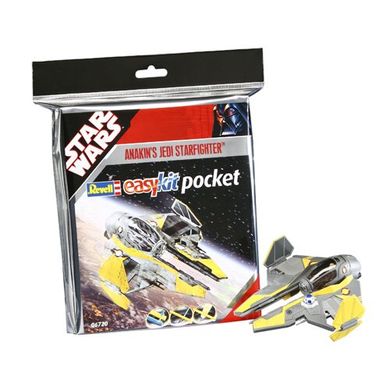1/58 Star Wars Anakin's Jedi Starfighter, серия Easy Kit сборка без клея, цветной пластик (Revell 06720), сборная модель