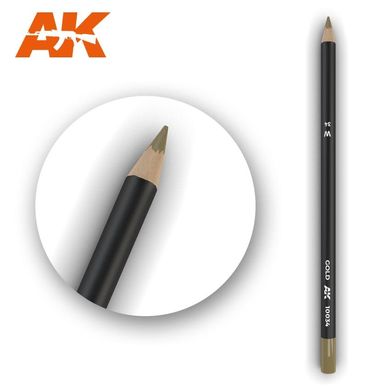 Карандаш для везеринга и эффектов "Золото" (AK Interactive AK10034 Weathering pencils GOLD)