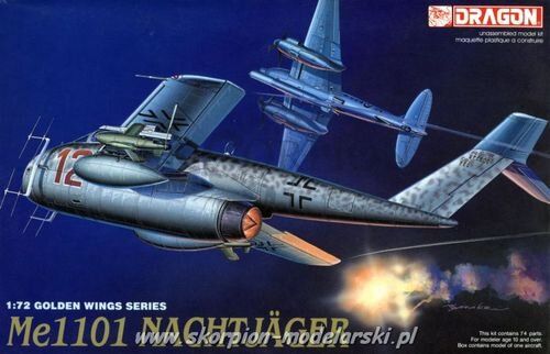 Messerschmitt Me-1101 ночная модификация 1:72