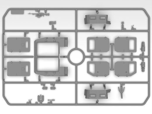1/35 Бронеавтомобіль "Козак-2" Державної прикордонної служби України (ICM 35016), збірна модель