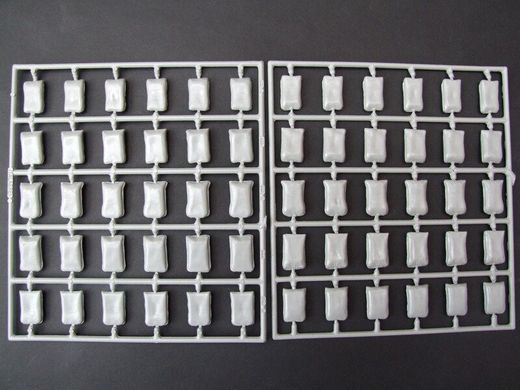 Italeri 406 Sand Bags 1/35 Мешки с песком (60 штук), пластик