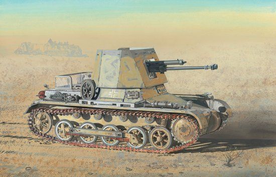 1/35 САУ Panzerjager I с пушкой 4.7cm PaK(t) на шасси танка Pz.Kpfw.I Ausf.B, серия Smart Kit (Dragon 6230), сборная модель