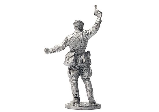 54мм Комбат, капитан пехоты Красной Армии, 1941-43 года (EK Castings WWII-71), коллекционная оловянная миниатюра