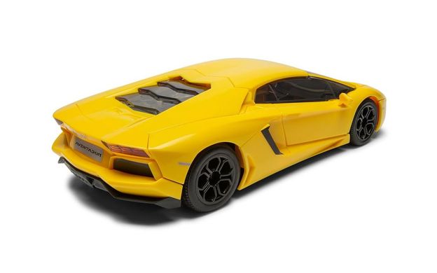 Автомобиль Lamborghini Aventador Yellow, LEGO-серия Quick Build (Airfix J6026), простая сборная модель для детей